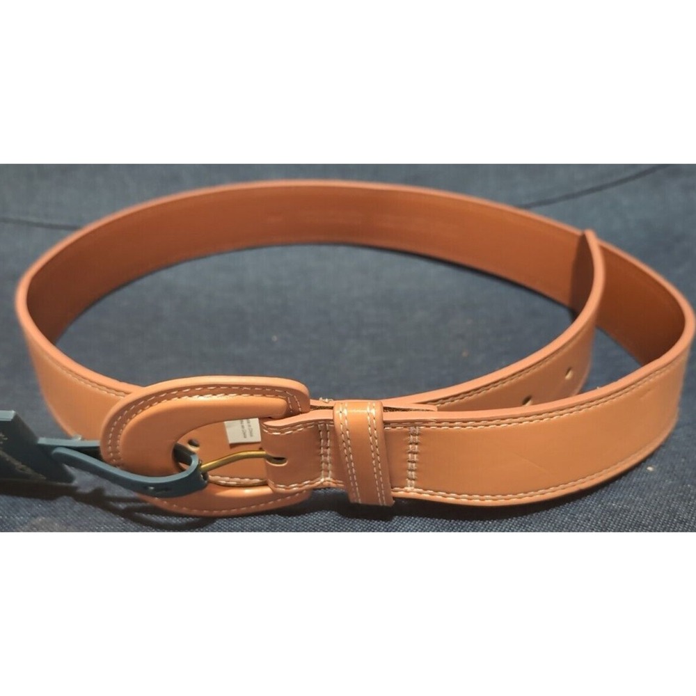 Women's Covered Buckle Thick Belt - Universal Thread Beige Size Large Brand New